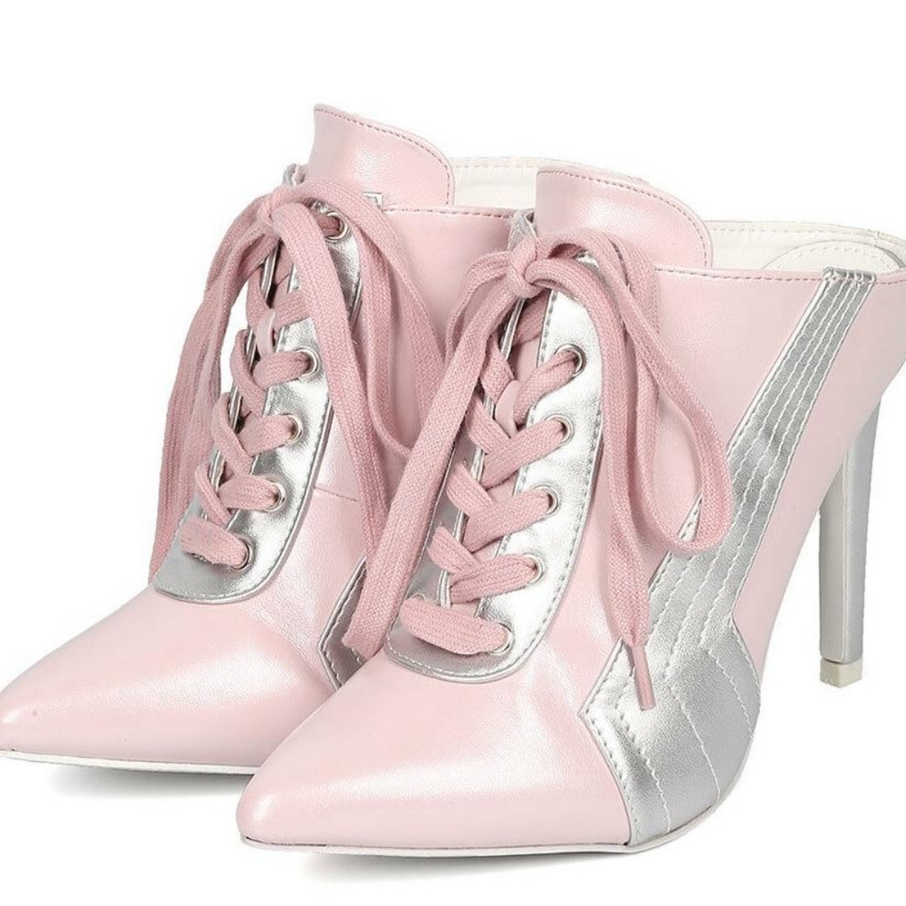 Pink and Silver Heels